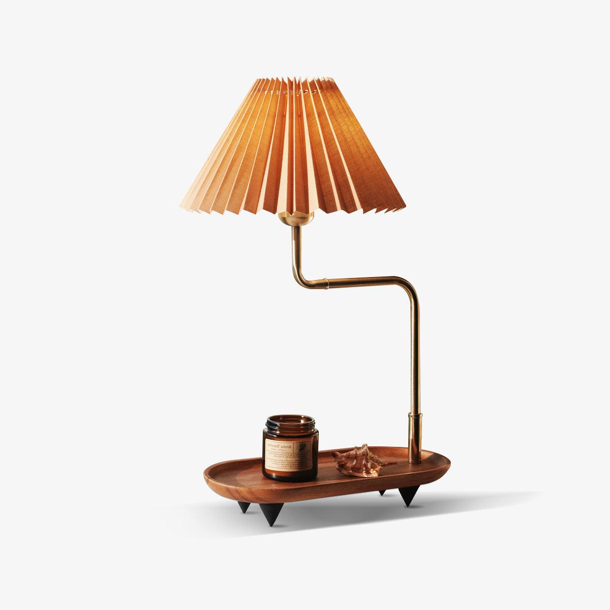 Rinenina Wooden Fabric Vintage Table Lamp