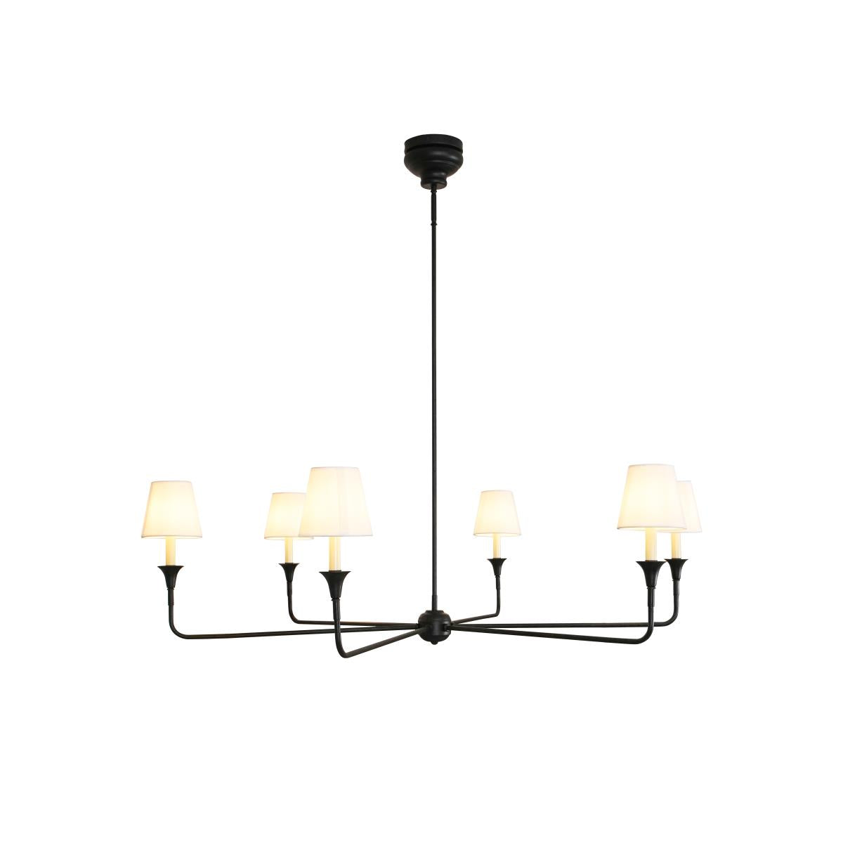 Arthaila Vintage Industrial Grande Fabric Chandelier - Neutral Decor