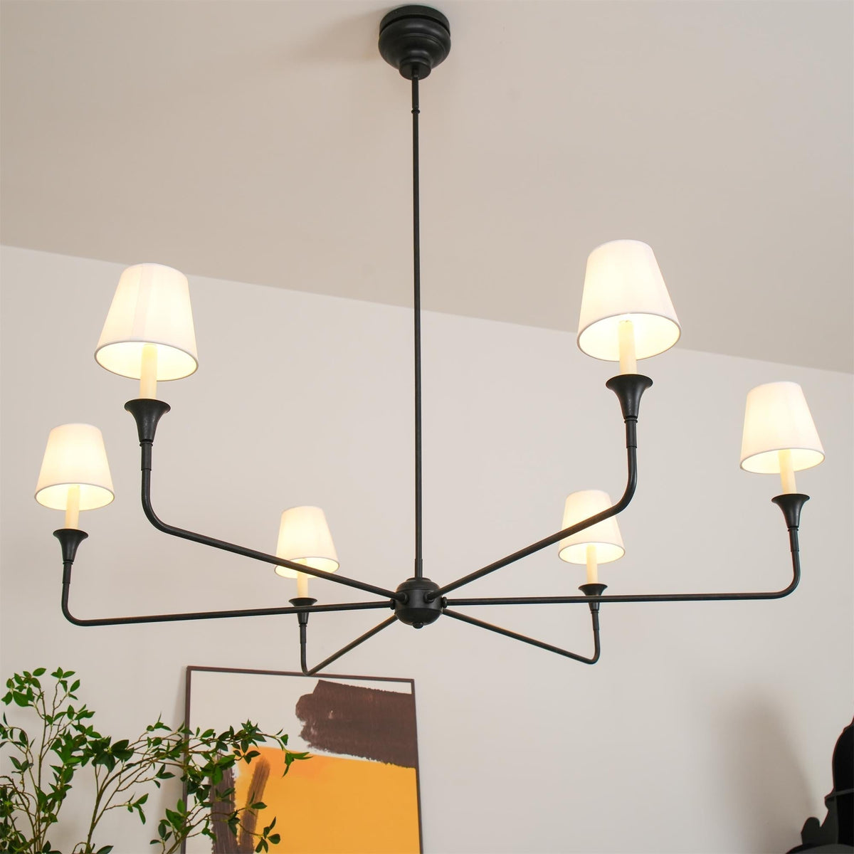 Arthaila Vintage Industrial Grande Fabric Chandelier