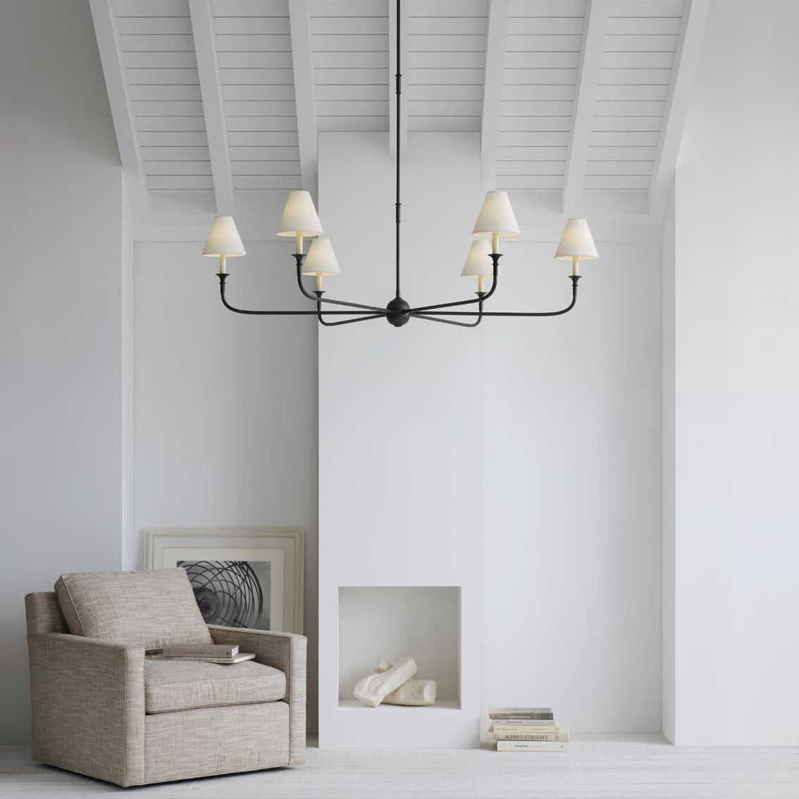 Arthaila Vintage Industrial Grande Fabric Chandelier