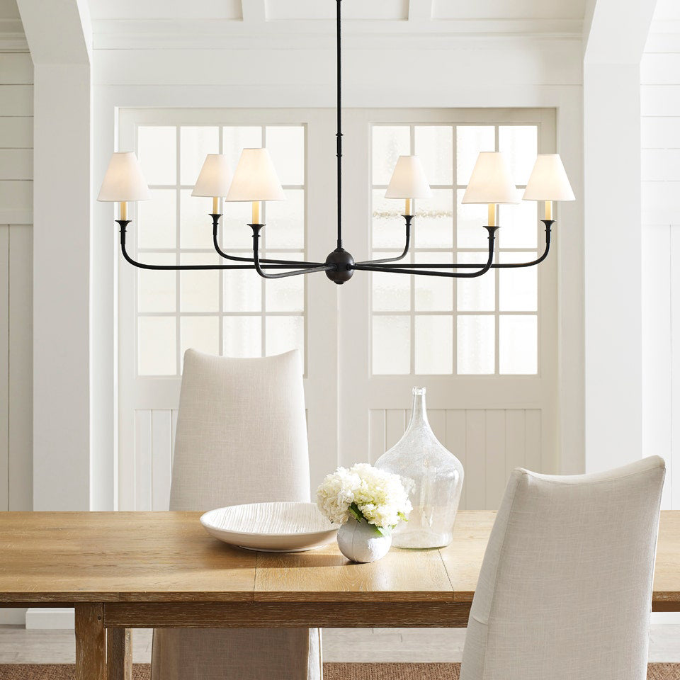 Arthaila Vintage Industrial Grande Fabric Chandelier - Neutral Decor