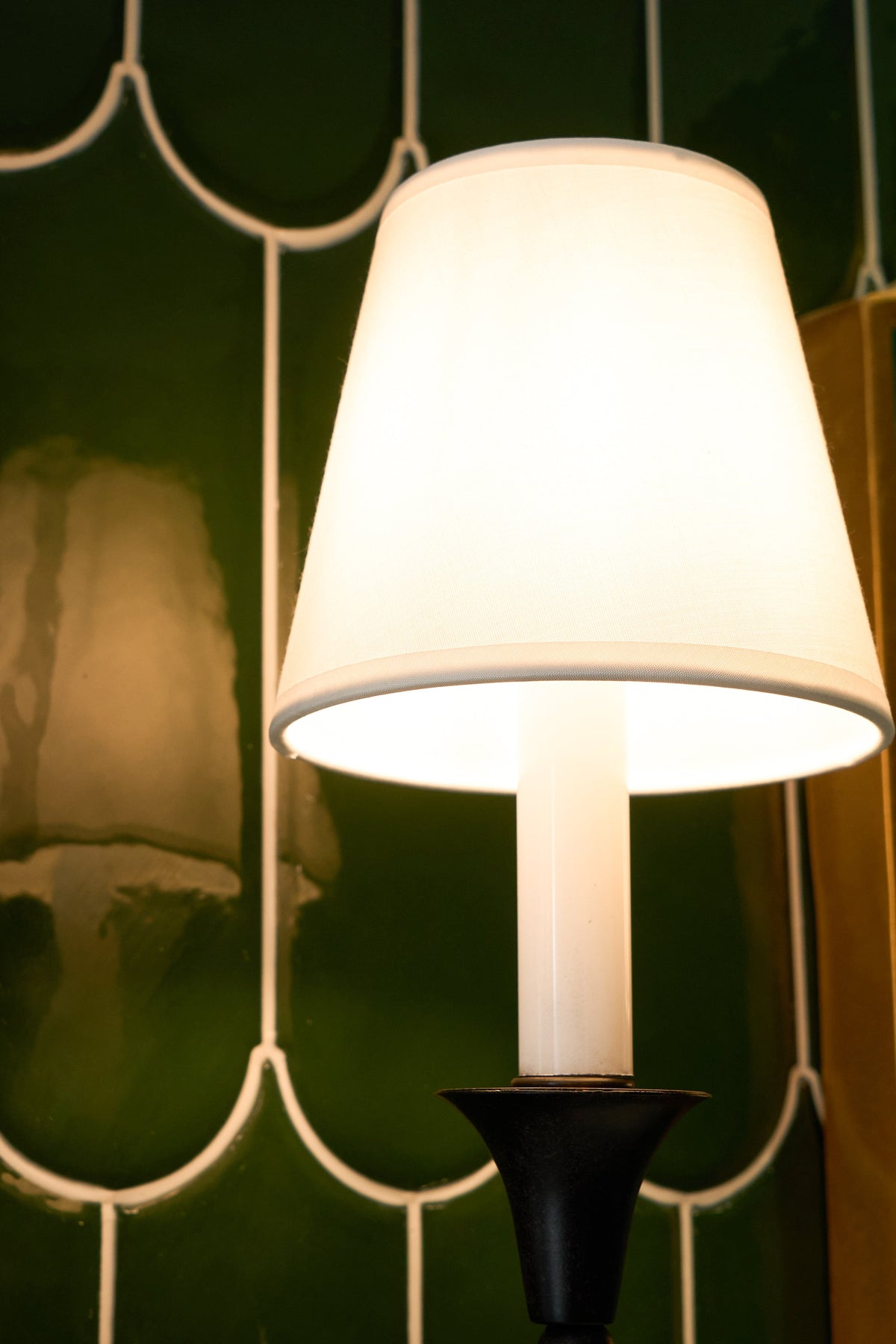 Cygnus Modern Minimalist Traditional Black Fabric Wall Lamp