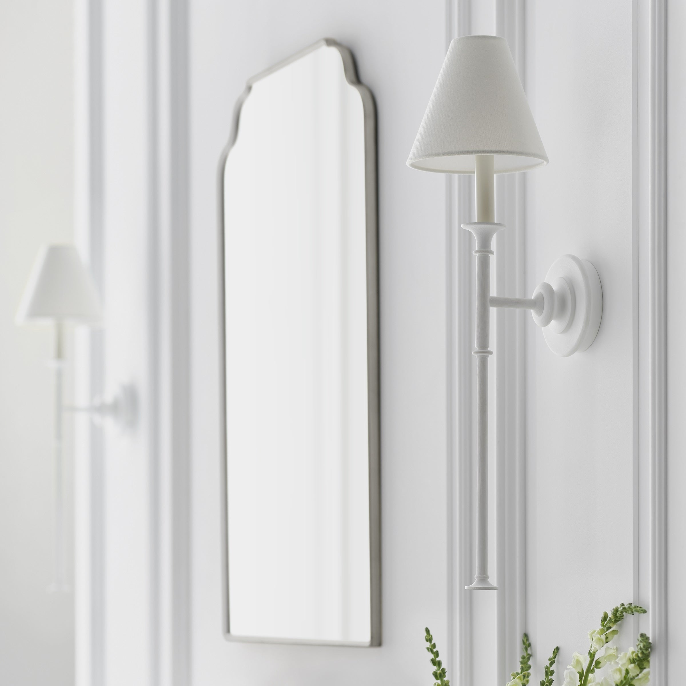 Cygnus Modern Minimalist Traditional Black Fabric Wall Lamp