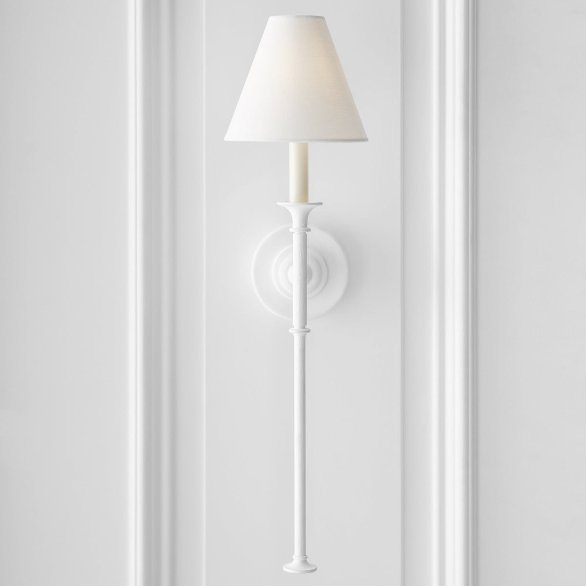 Silva Vintage Wall Lamp Fabric Black/White/Brass Arm