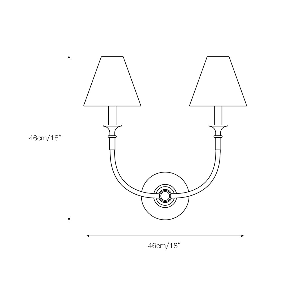 Cygnus Modern Minimalist Traditional Black Fabric Wall Lamp - Neutral Decor