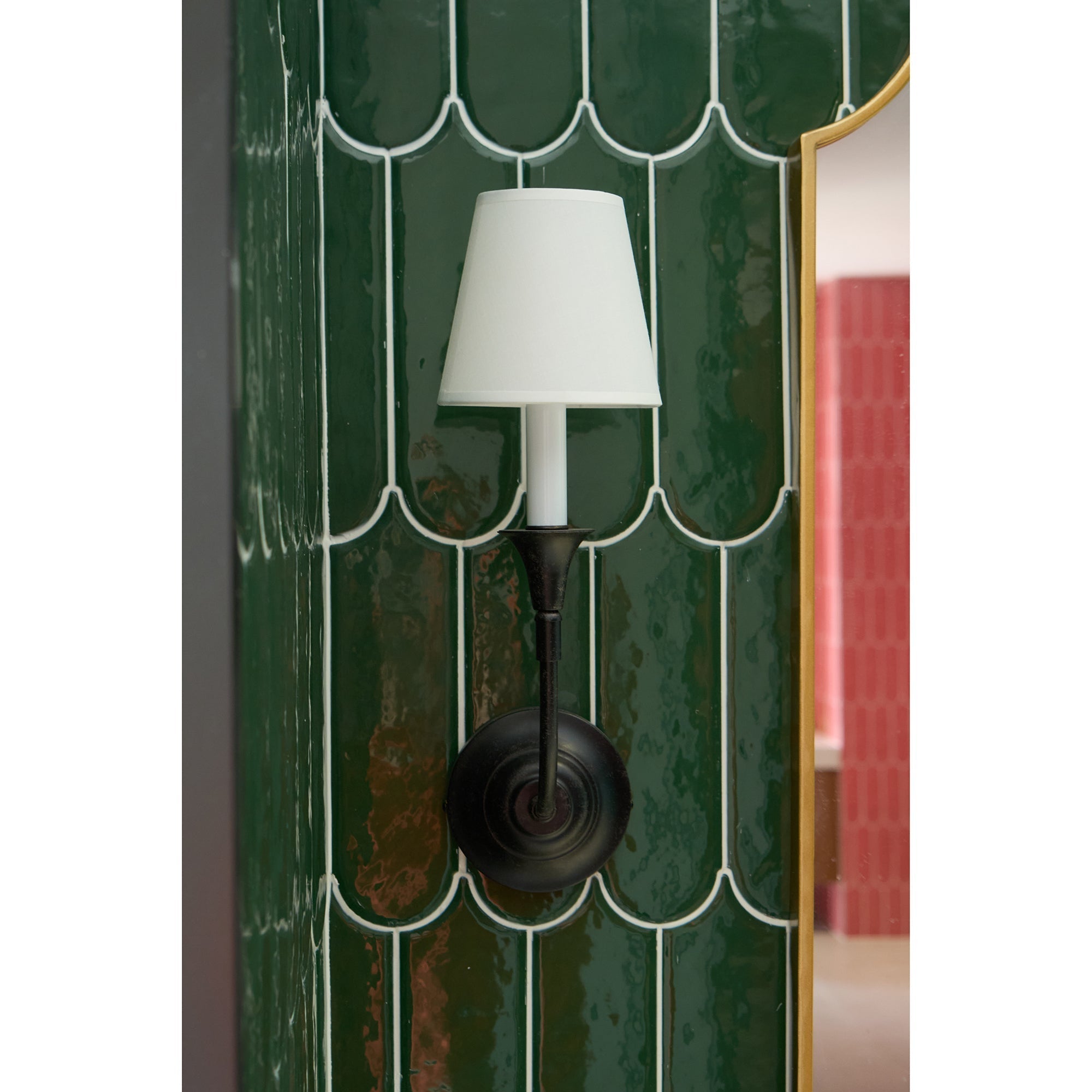 Cygnus Modern Minimalist Traditional Black Fabric Wall Lamp - Neutral Decor