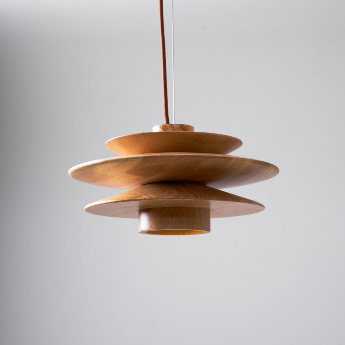 Marshire Wooden Disc Pendant Light