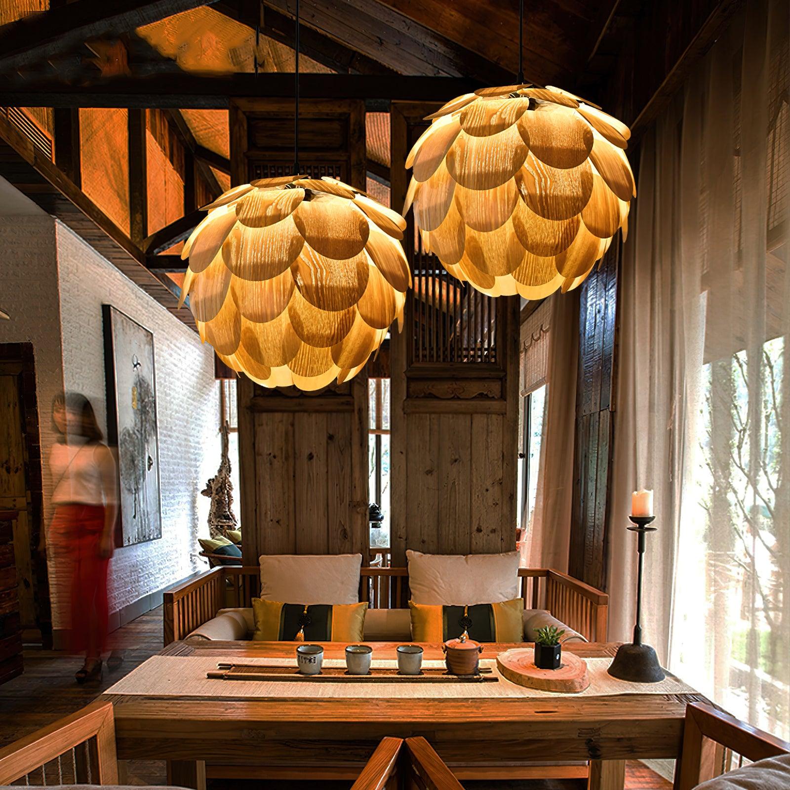 Wlara Modern Wood Pendant Light