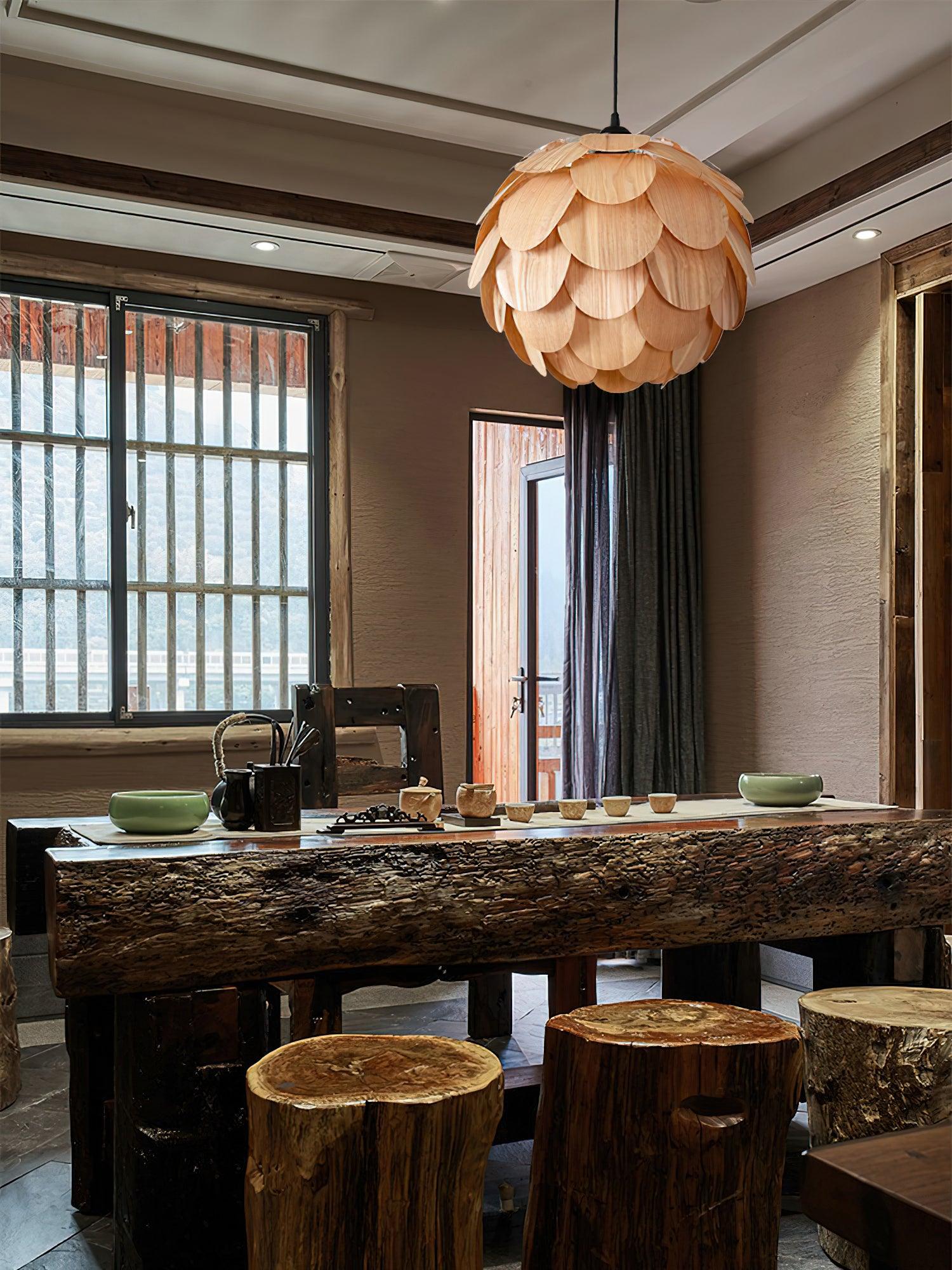 Wlara Modern Wood Pendant Light