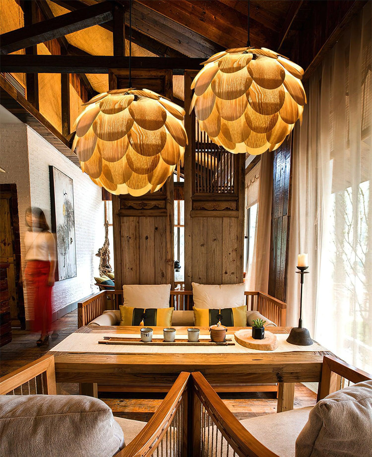 Wlara Modern Wood Pendant Light