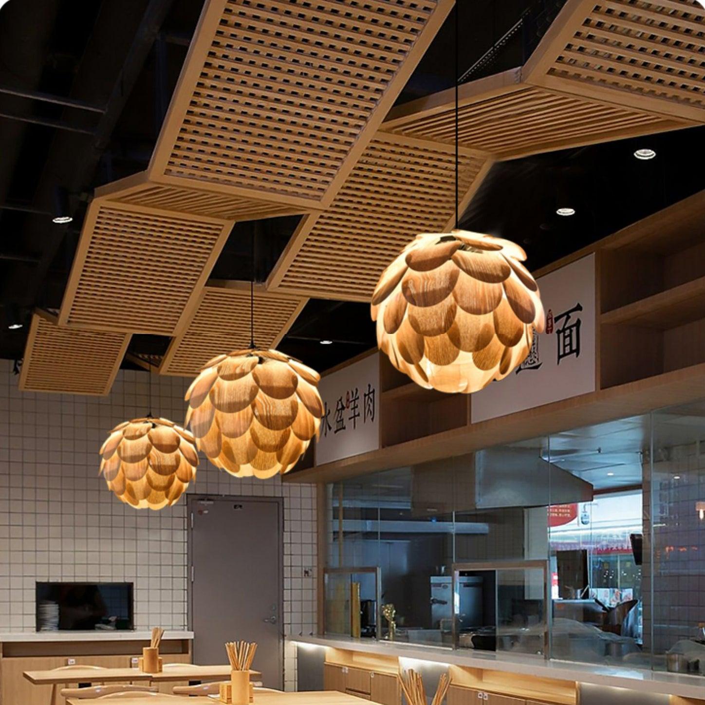 Wlara Modern Wood Pendant Light
