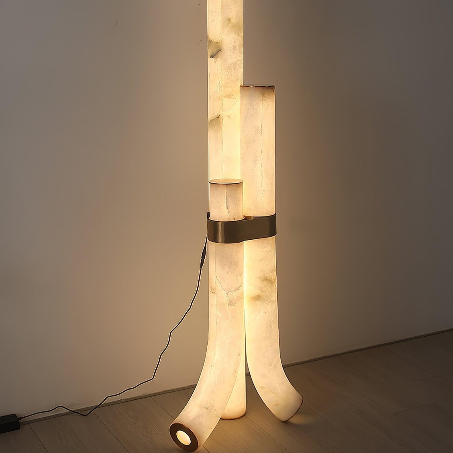 Nivoena Alabaster Floor Lamp