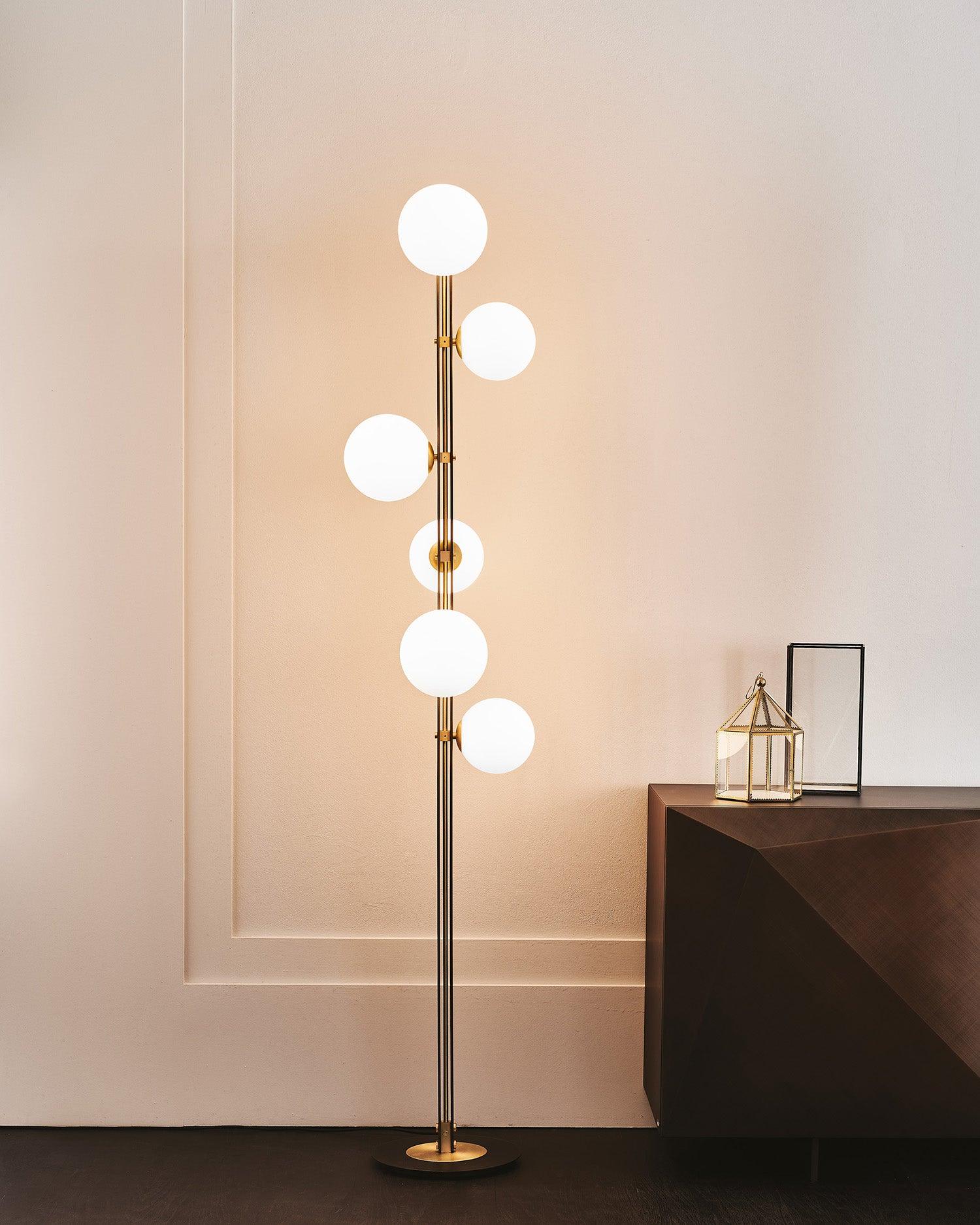 Eireneria Elegant Glass Floor Lamp