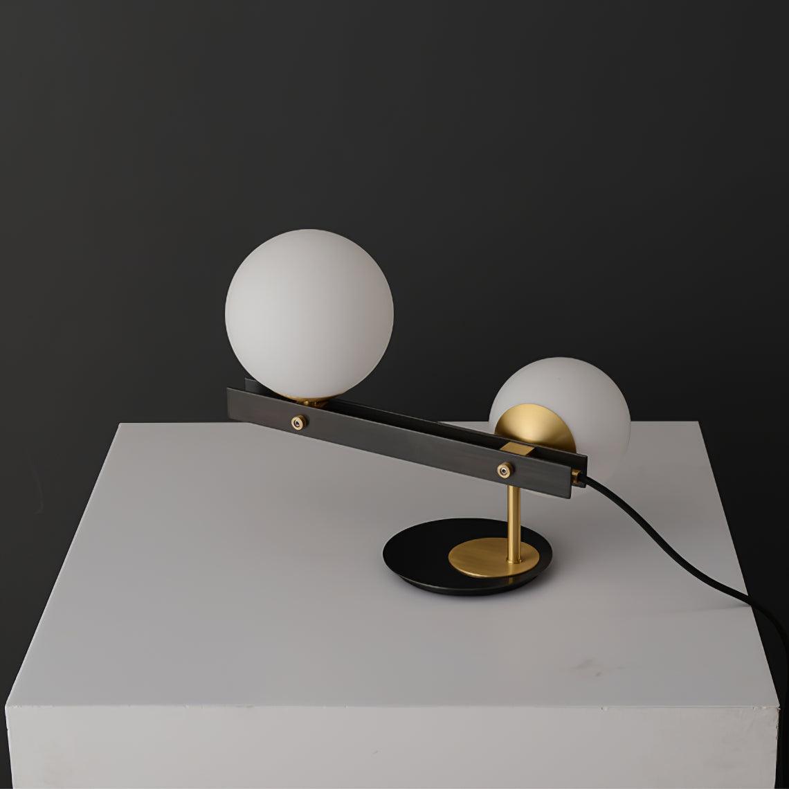 Veloella Contemporary Glass Table Lamp
