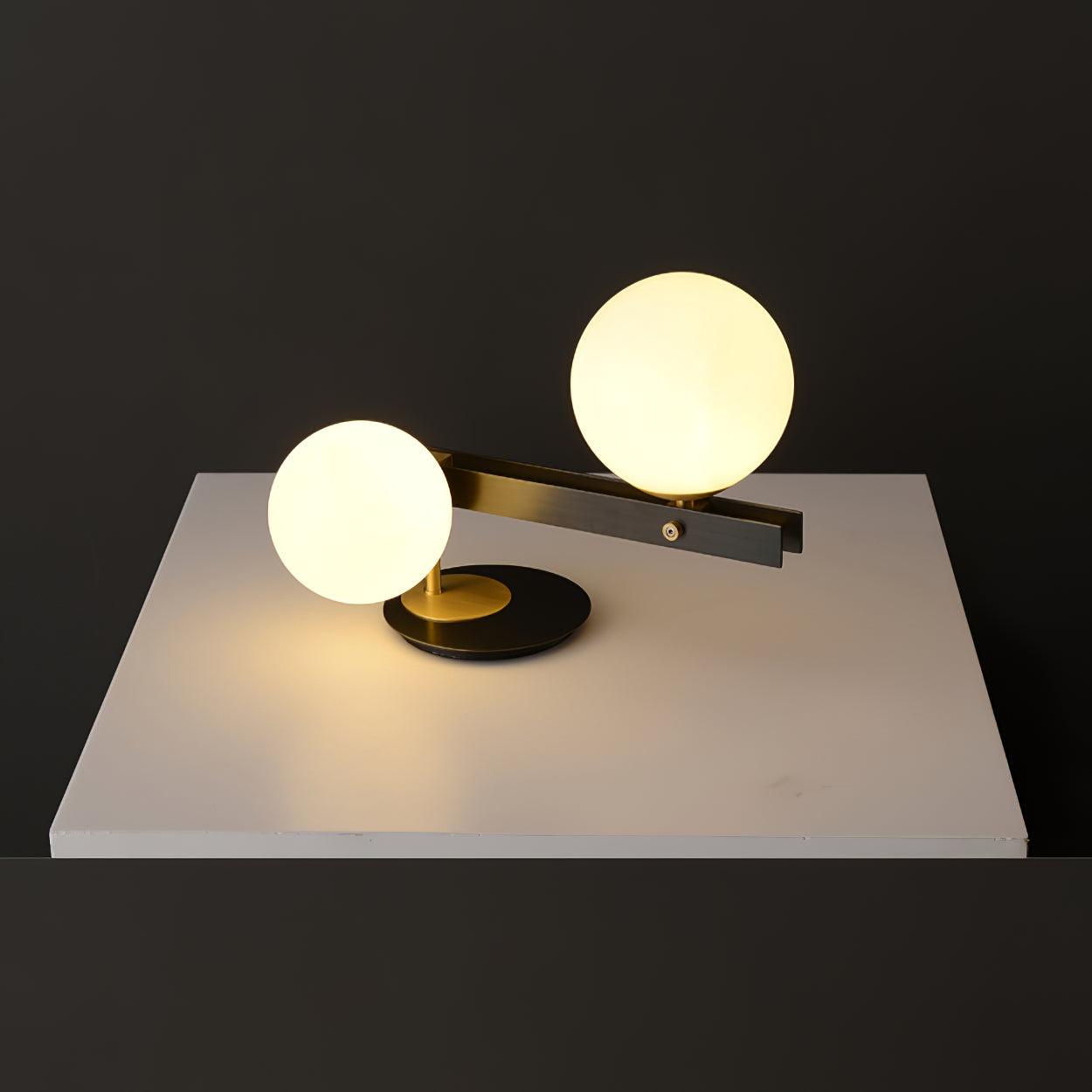 Veloella Contemporary Glass Table Lamp