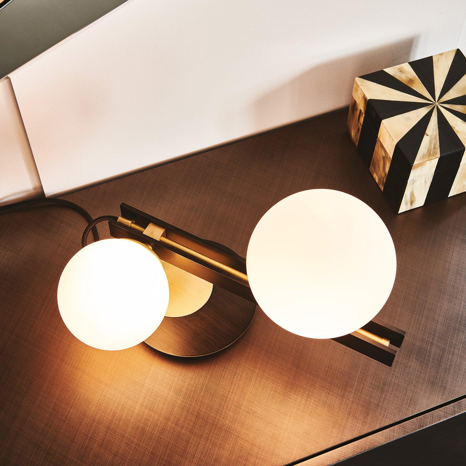 Veloella Contemporary Glass Table Lamp