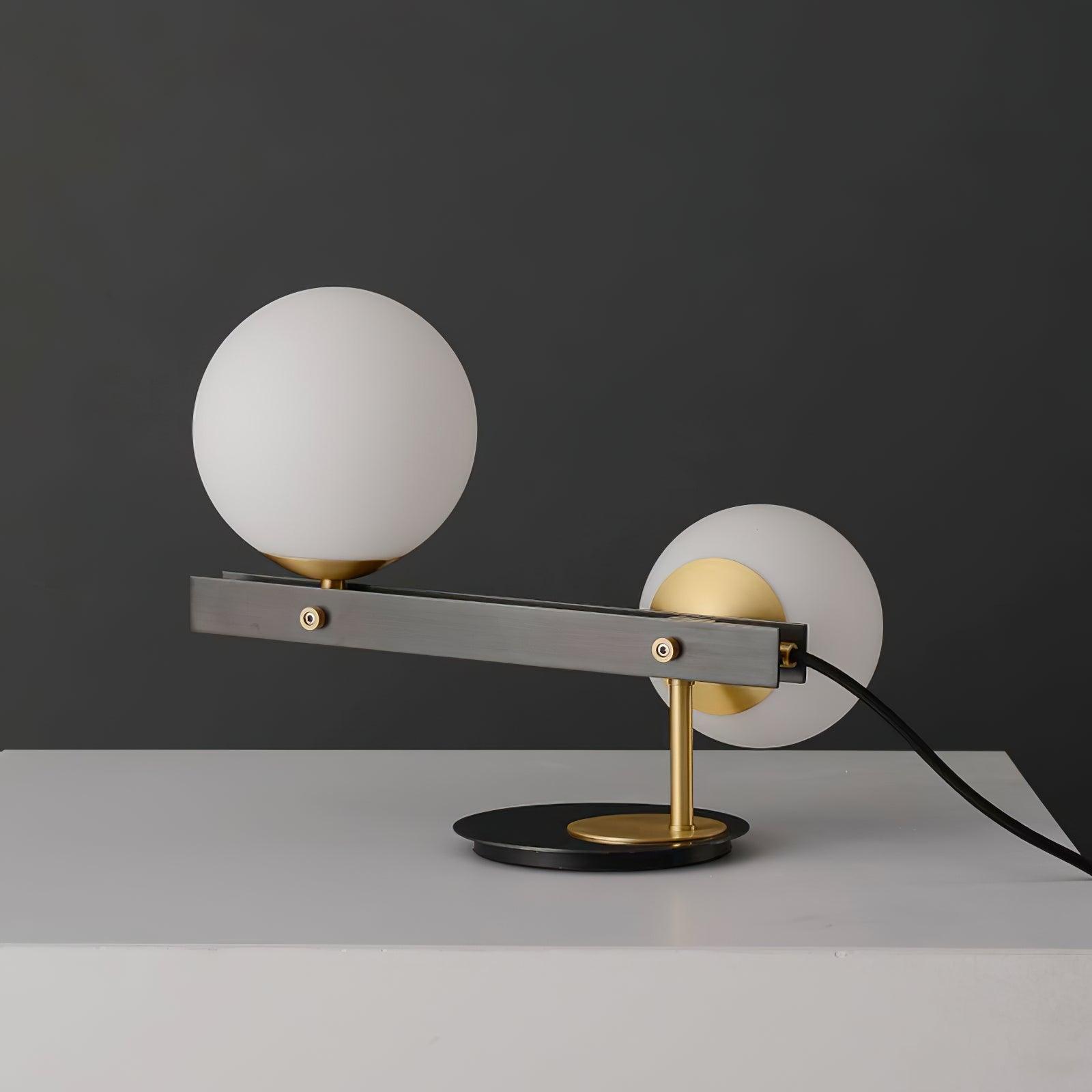 Veloella Contemporary Glass Table Lamp