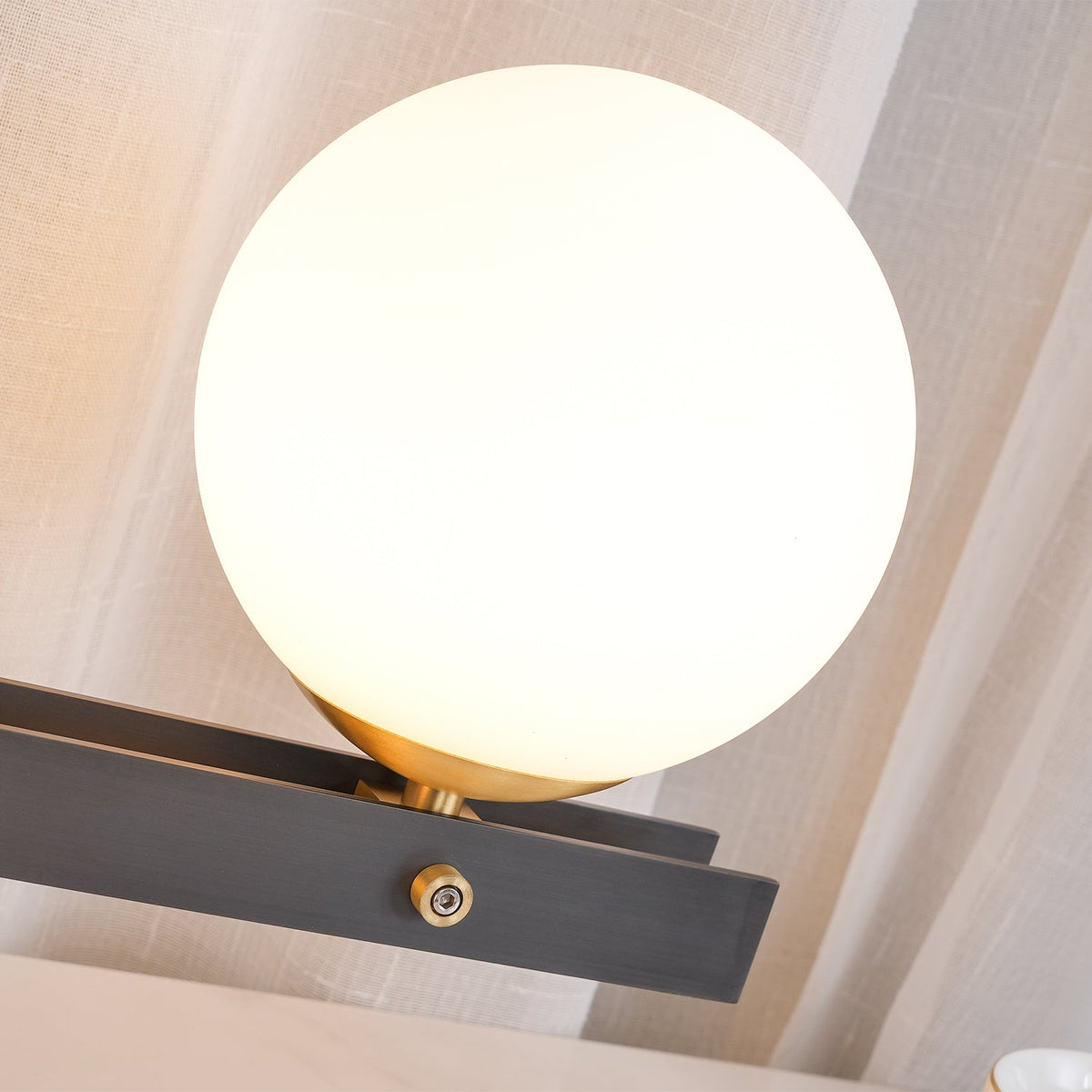 Veloella Contemporary Glass Table Lamp