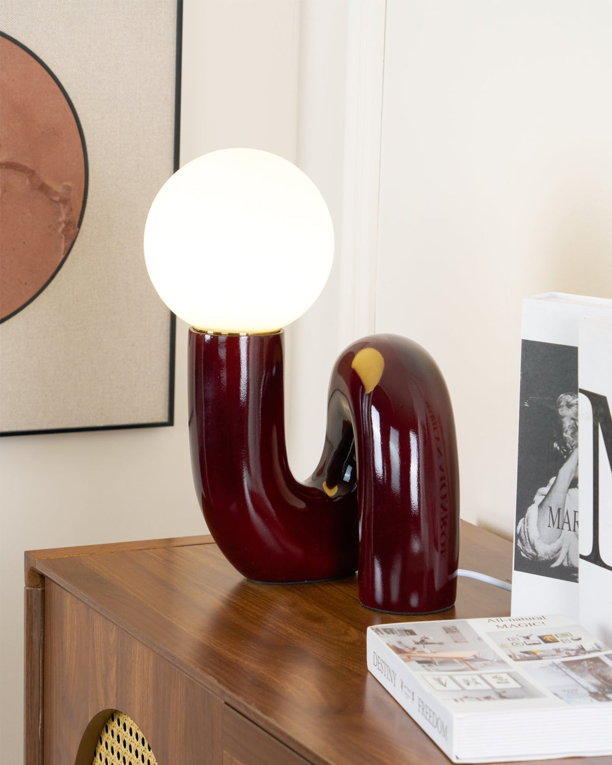 Soreeon Lamp Playful N Shape All White