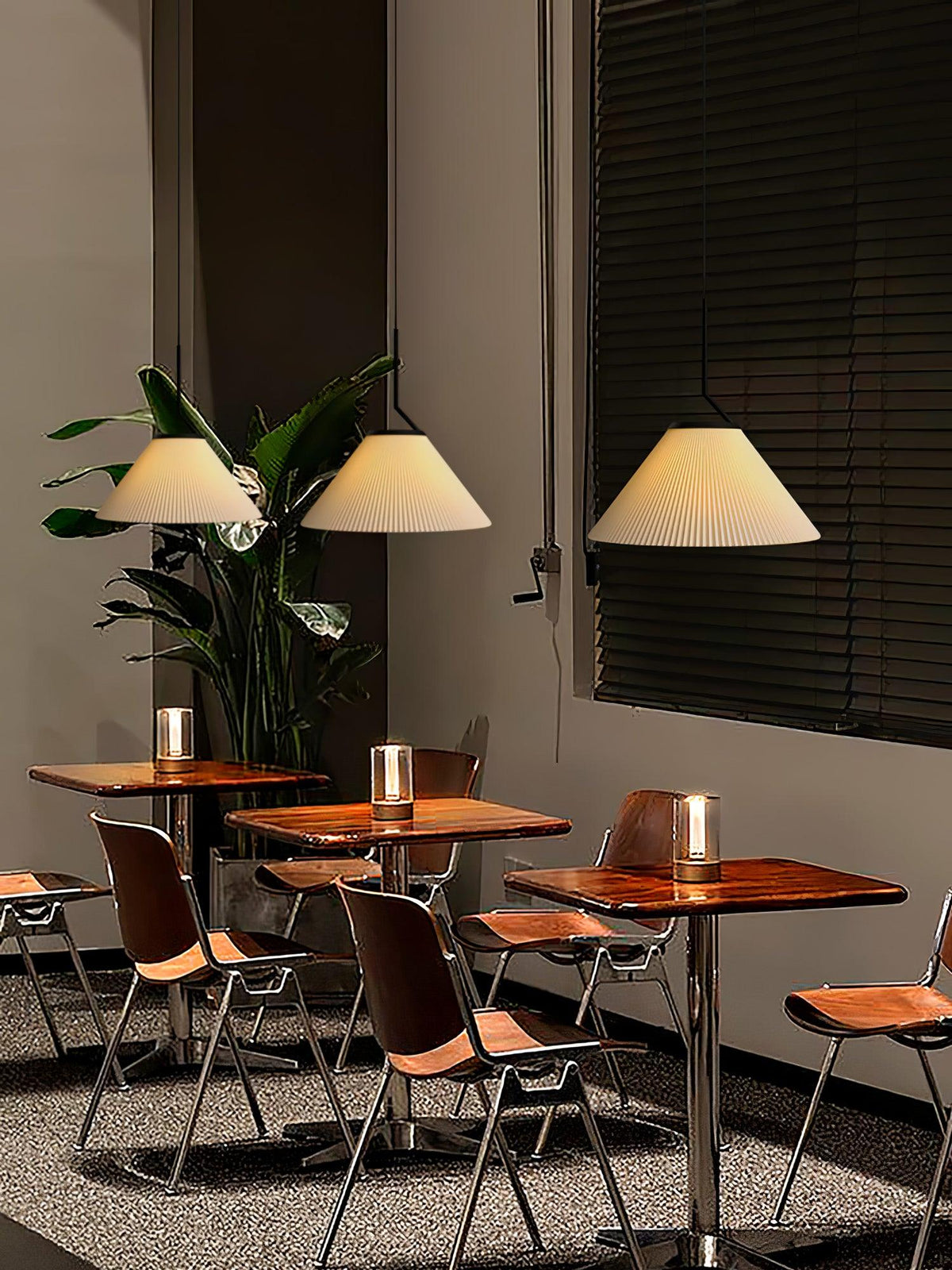 Tyrs Pleated Fabric Pendant Light