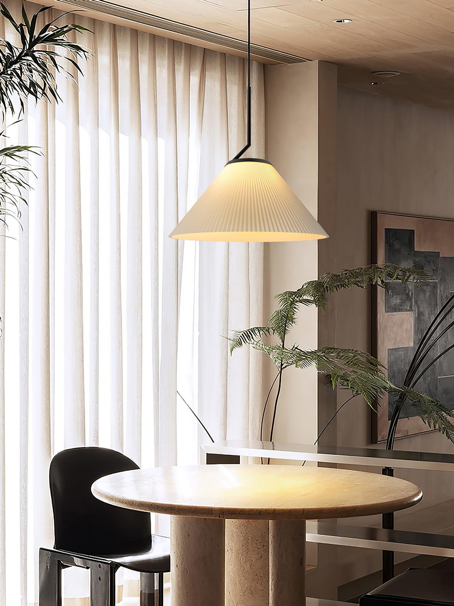 Tyrs Pleated Fabric Pendant Light
