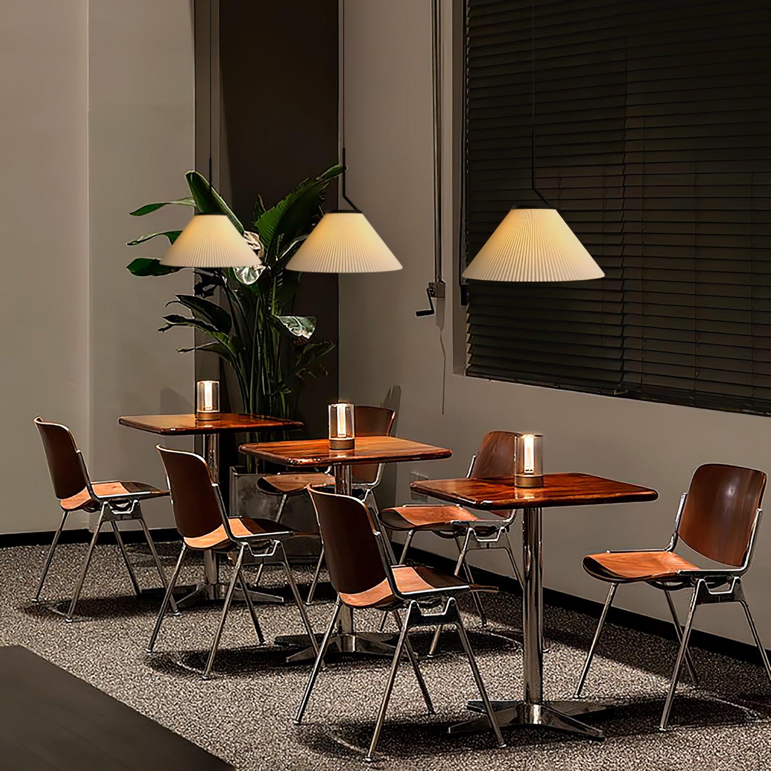 Tyrs Pleated Fabric Pendant Light