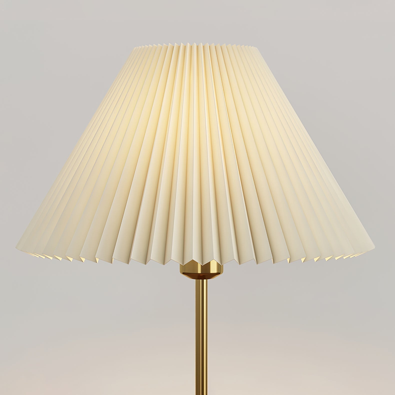 Fiora Pleated Walnut Table Lamp