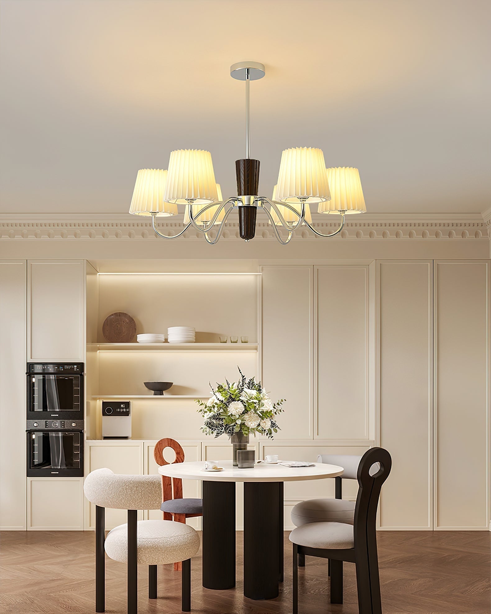 Lininaine Chandelier Pleated Fabric Classic