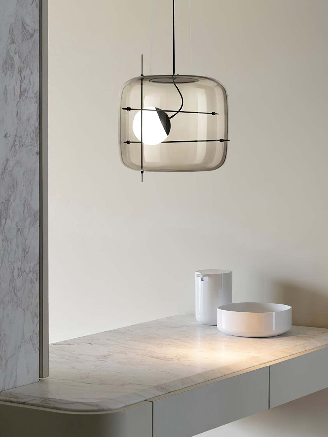 Ivex Glass Contemporary Pendant Light