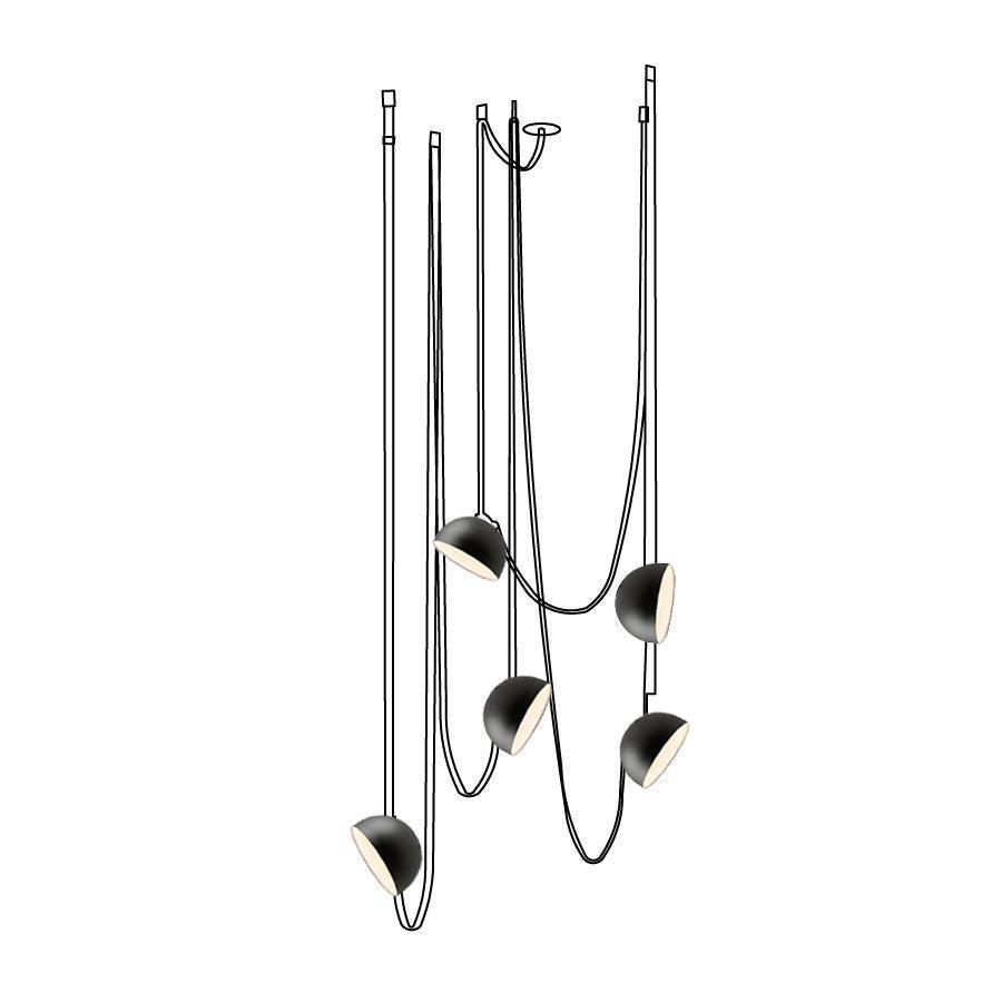 Elarok Modern Minimalist Combination Leather Pendant Light