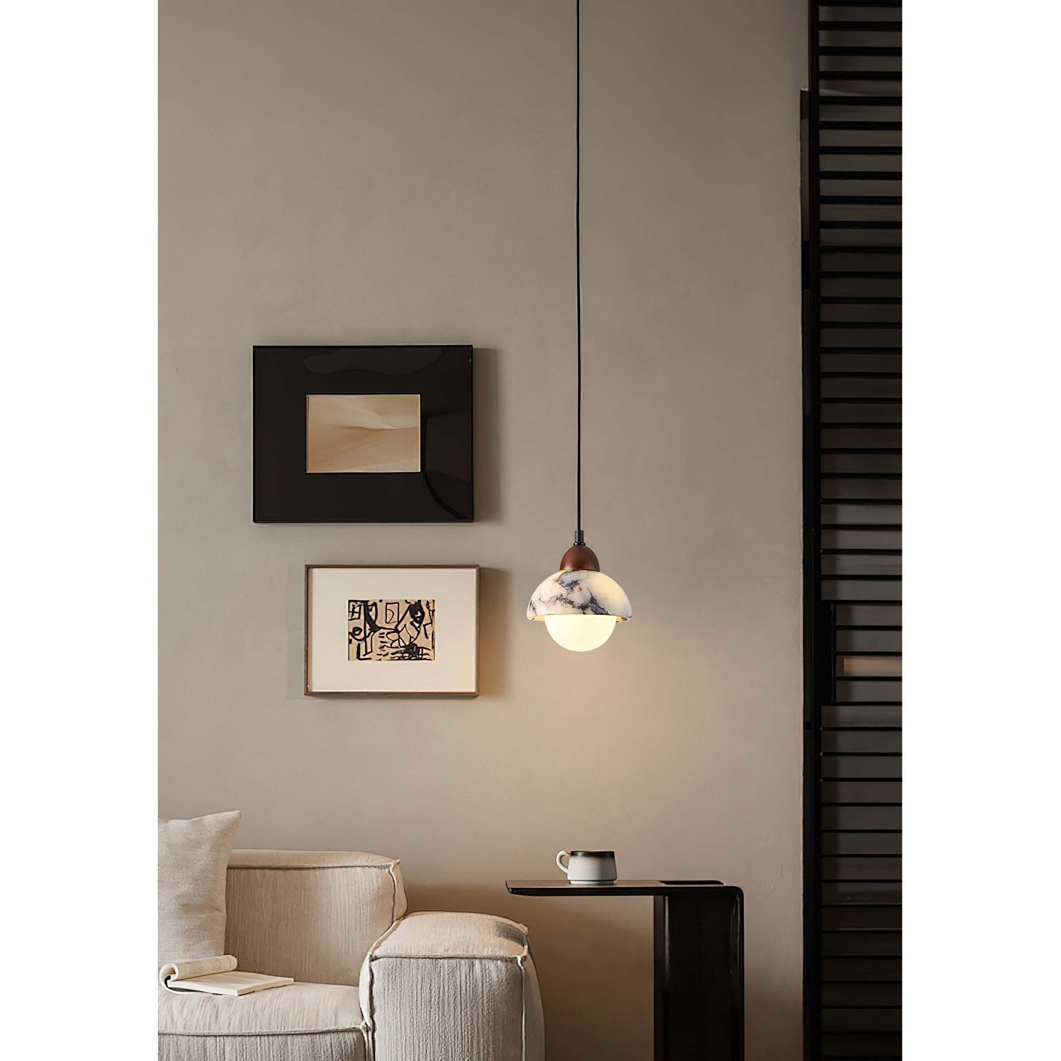 Sylivora Wooden Marble Pendant Lamp