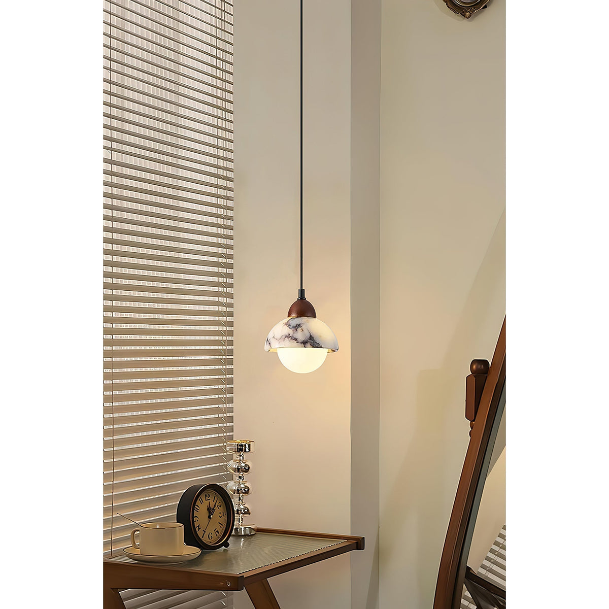 Sylivora Wooden Marble Pendant Lamp