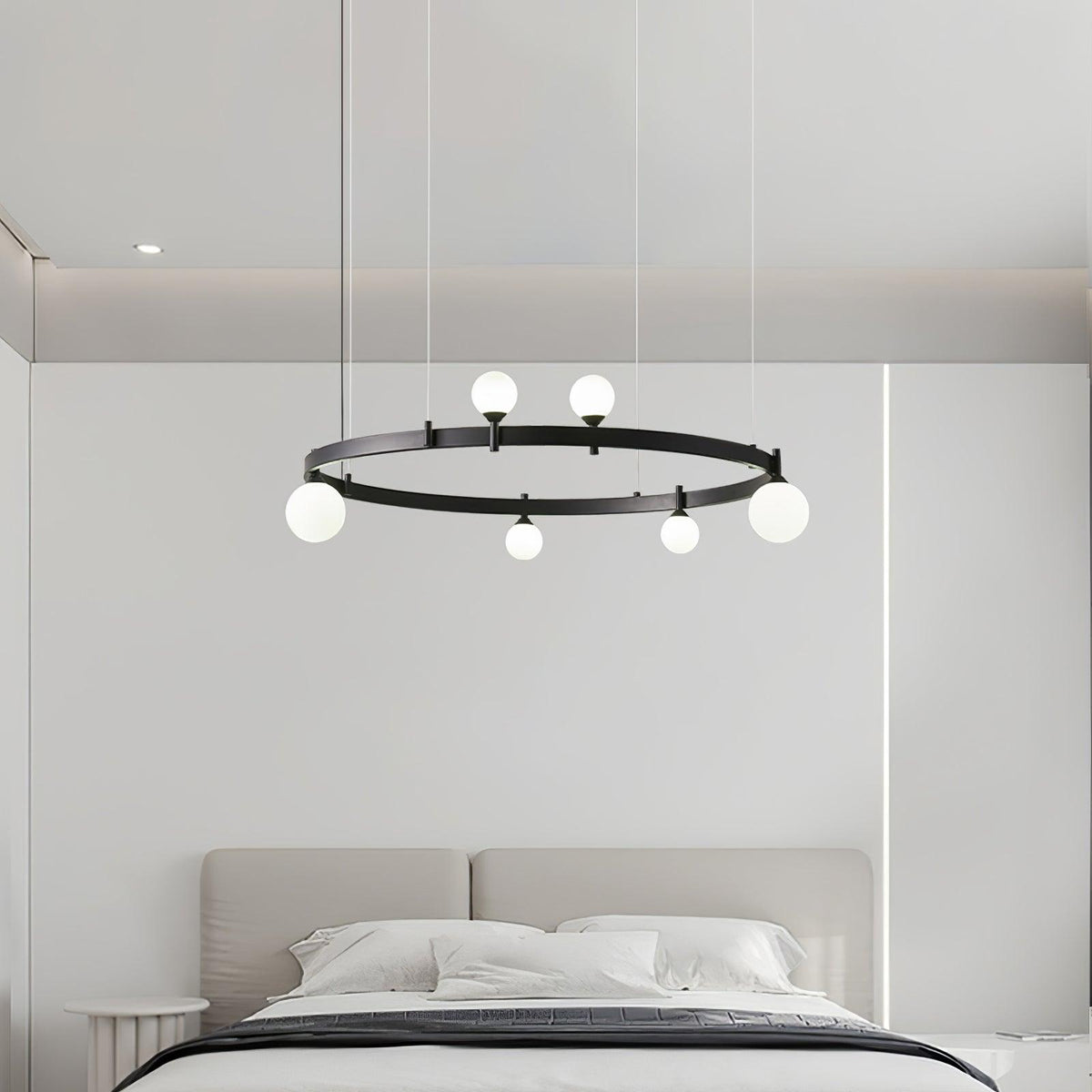 Orel Pendant Lamp Round Black Ring