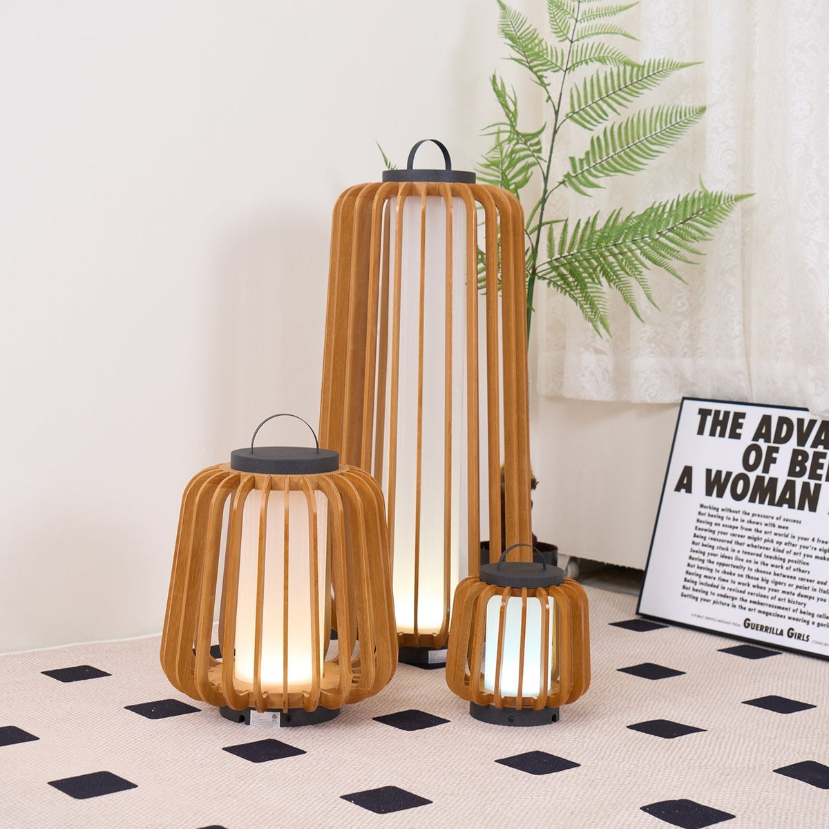 Irina Premium Art Portable Lantern Outdoor Light