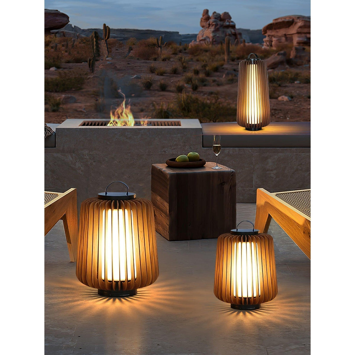 Slat Outdoor Table Light