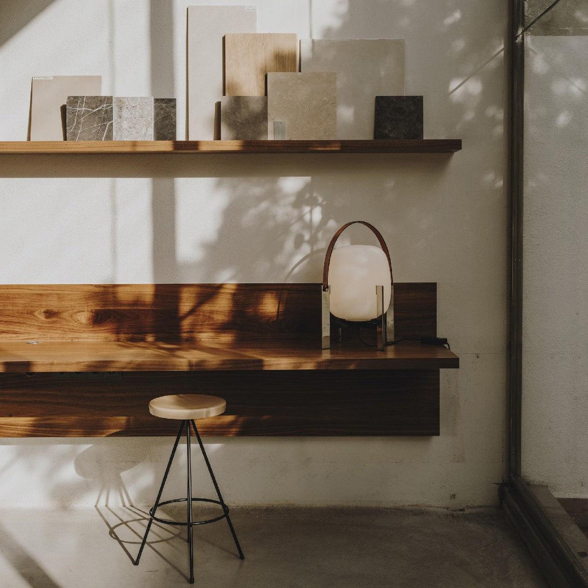 Harper Minimalist Glass Table Lamp
