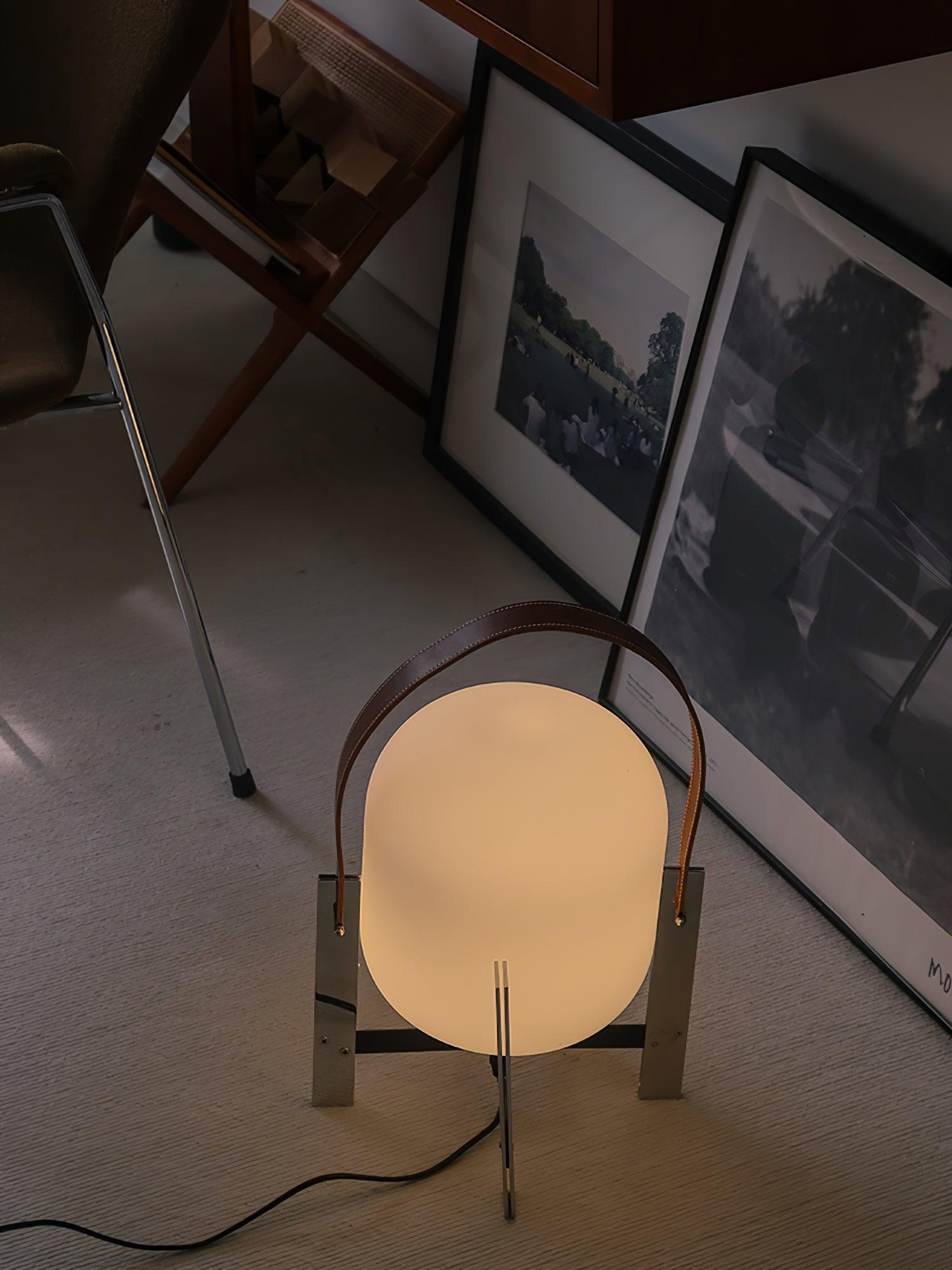 Harper Minimalist Glass Table Lamp