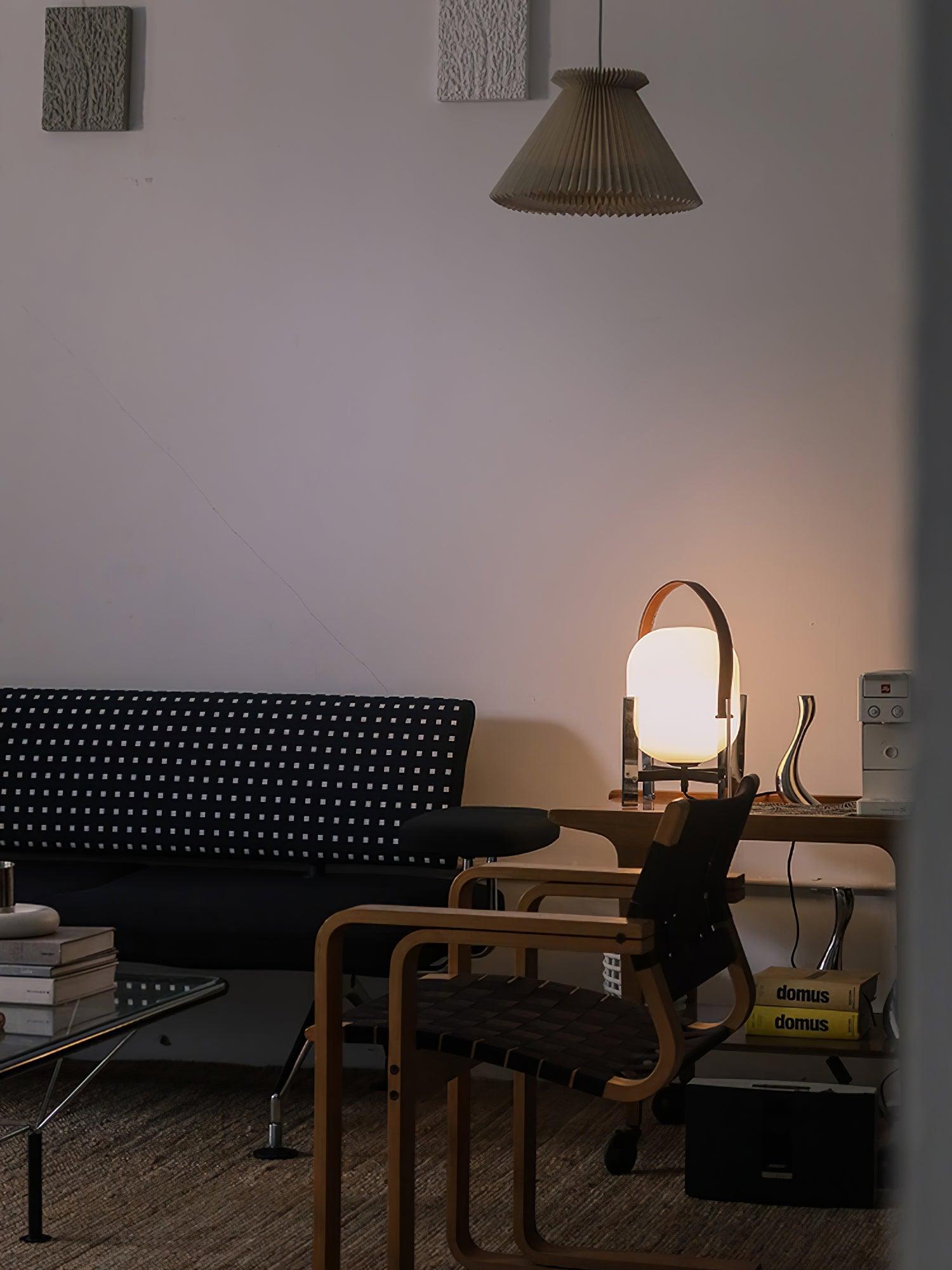 Harper Minimalist Glass Table Lamp
