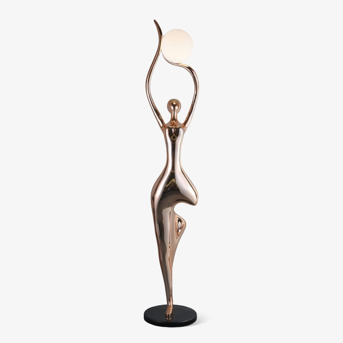 Emiryra Golden Sculptural Floor Lamp