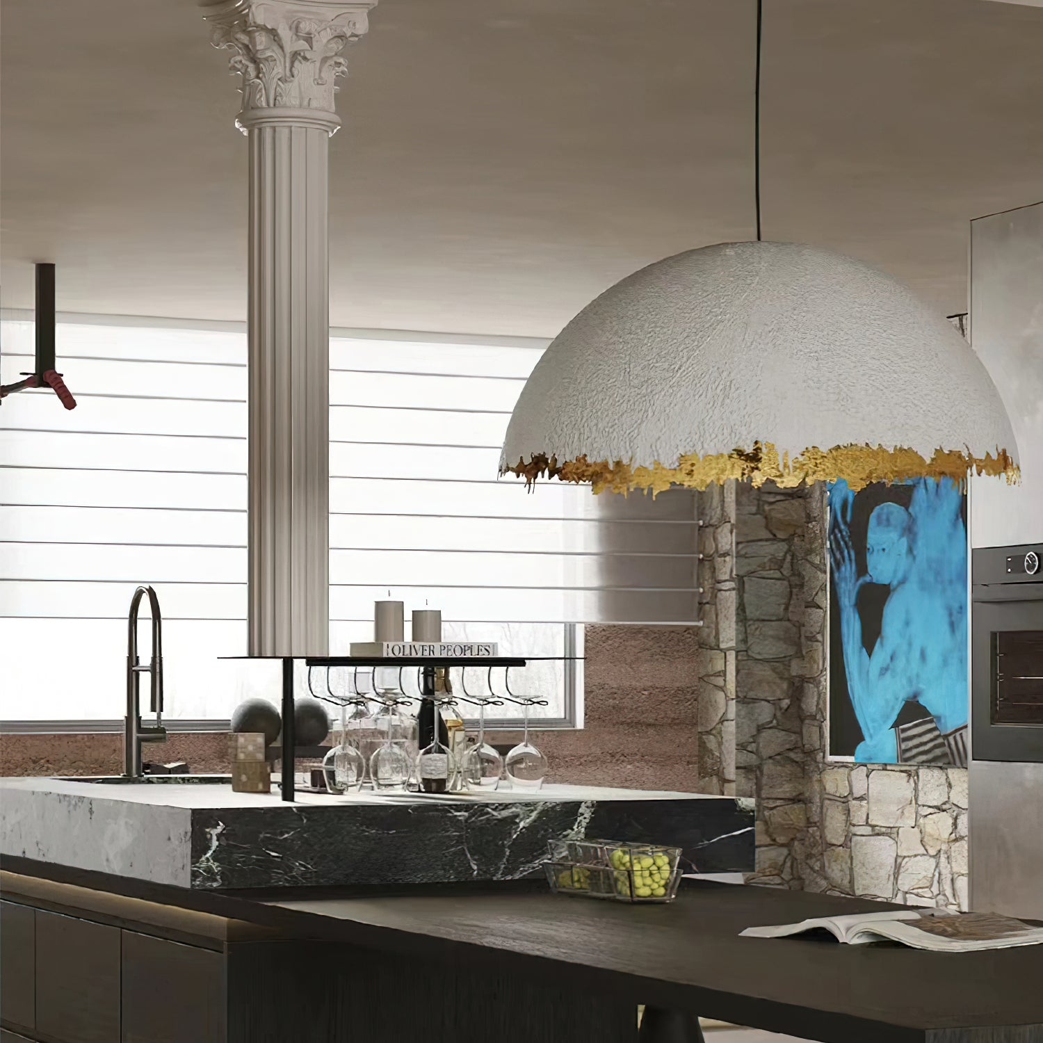 Viliriel Textured Fiberglass Pendant Light