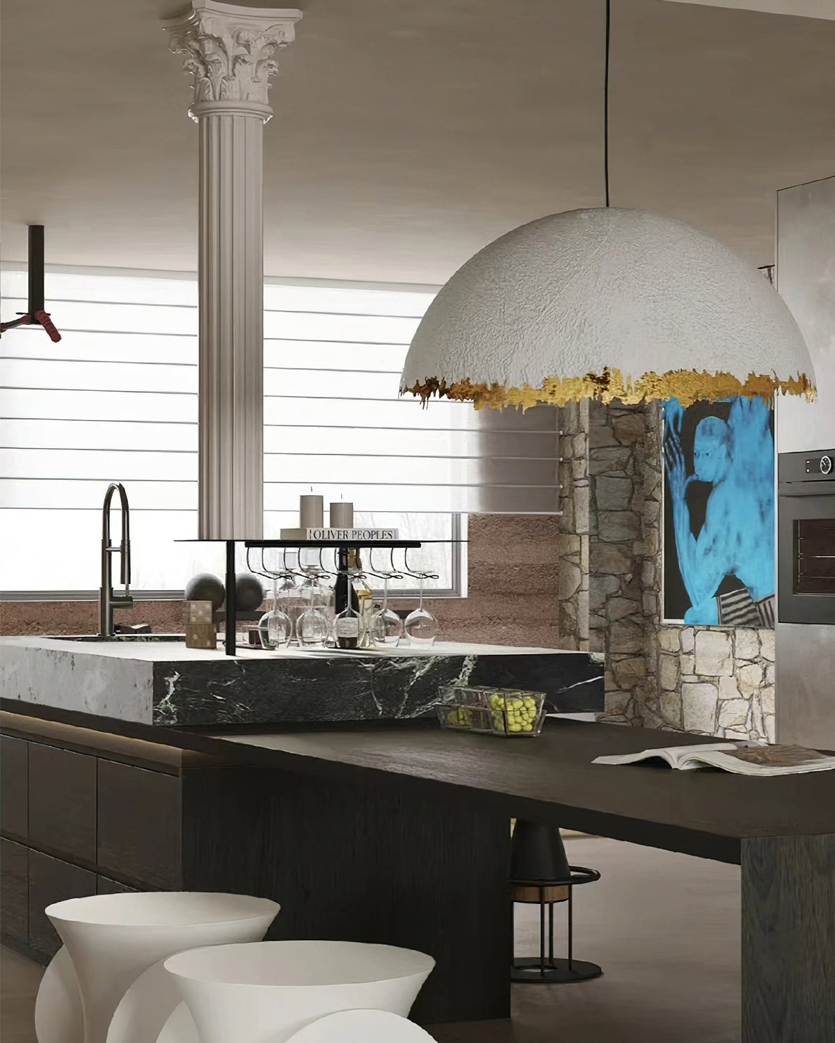 Viliriel Textured Fiberglass Pendant Light