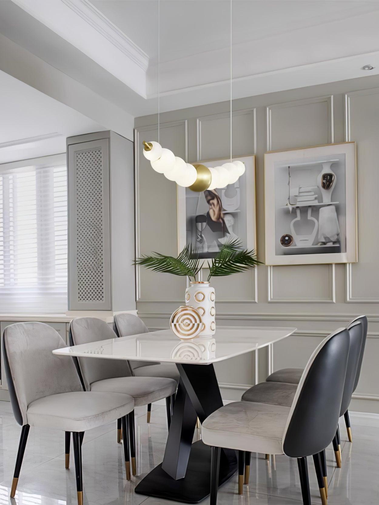 Auroira Contemporary Brass Pendant Lamp