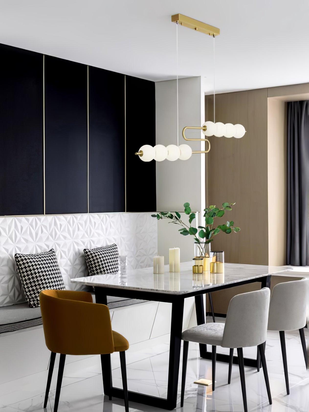 Auroira Contemporary Brass Pendant Lamp