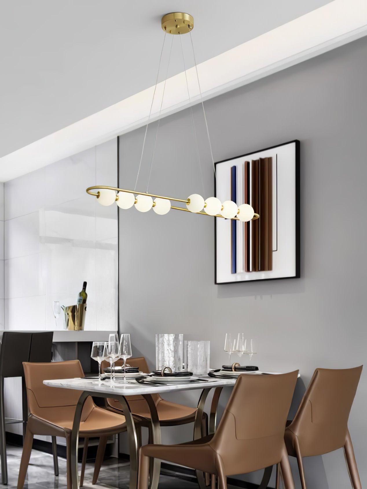 Auroira Contemporary Brass Pendant Lamp