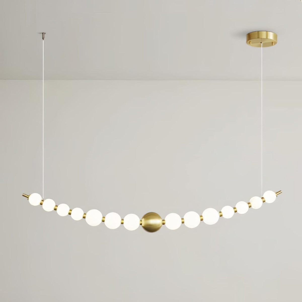 Auroira Contemporary Brass Pendant Lamp