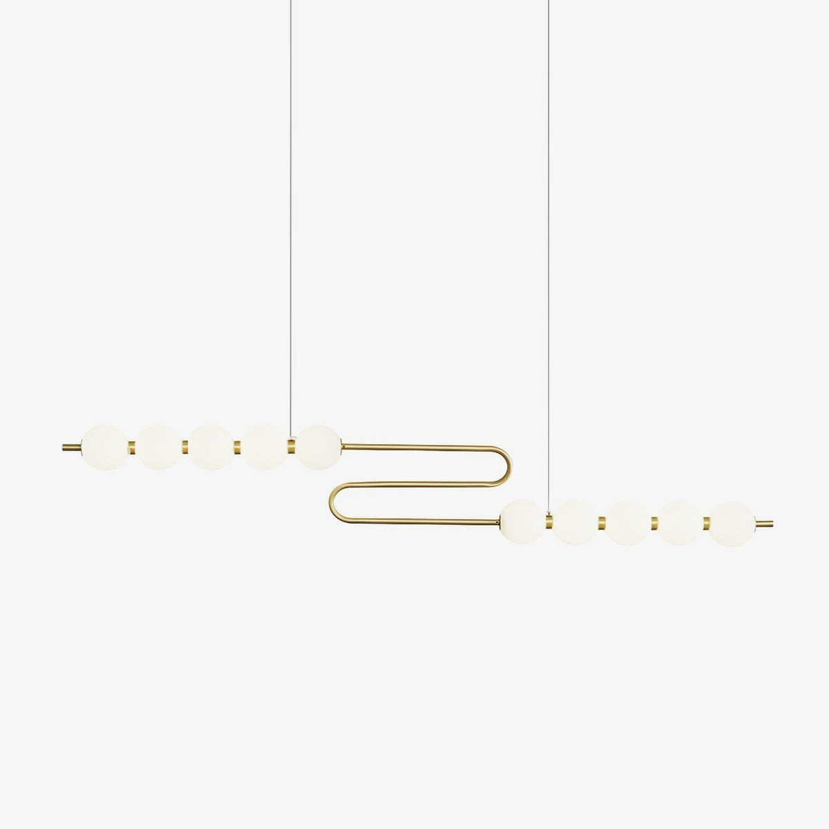 Auroira Contemporary Brass Pendant Lamp