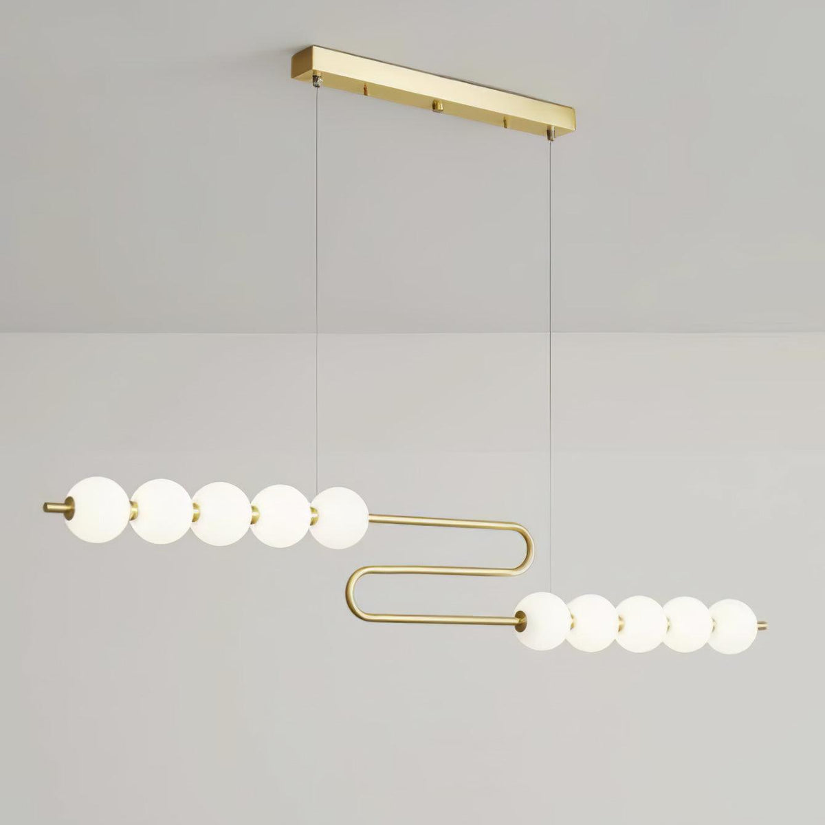 Auroira Contemporary Brass Pendant Lamp