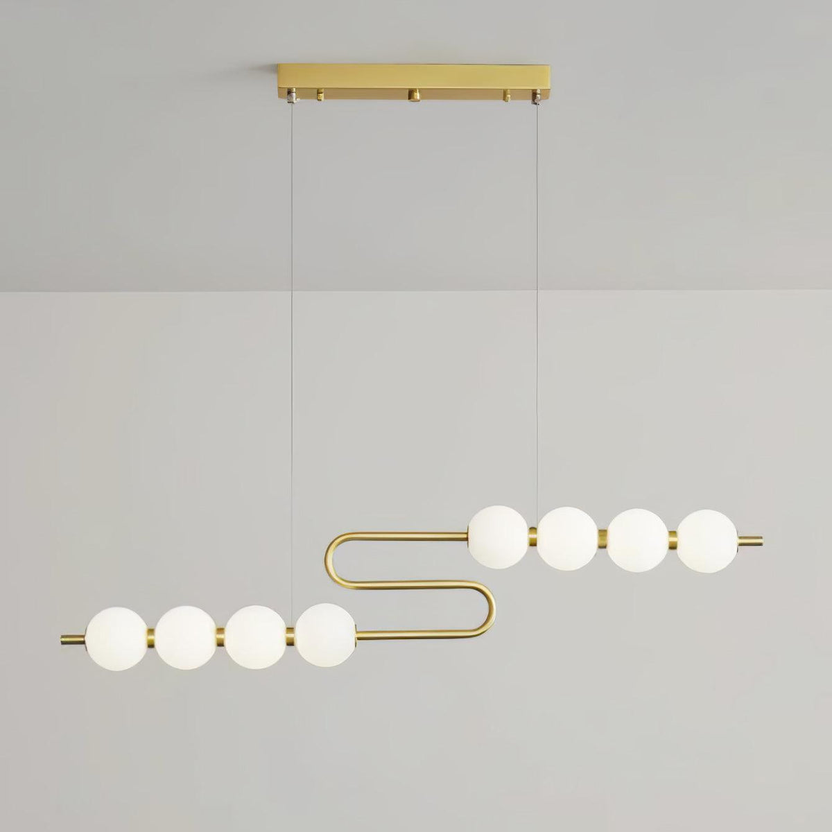 Auroira Contemporary Brass Pendant Lamp