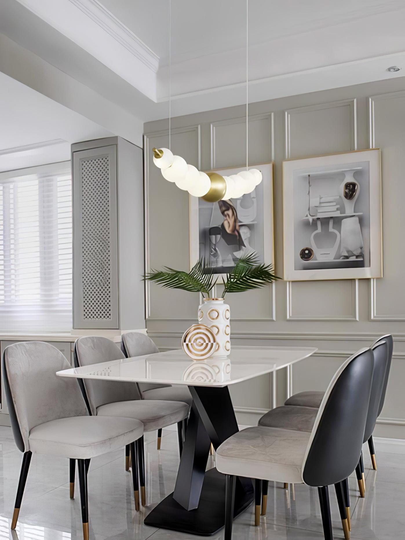 Auroira Contemporary Brass Pendant Lamp
