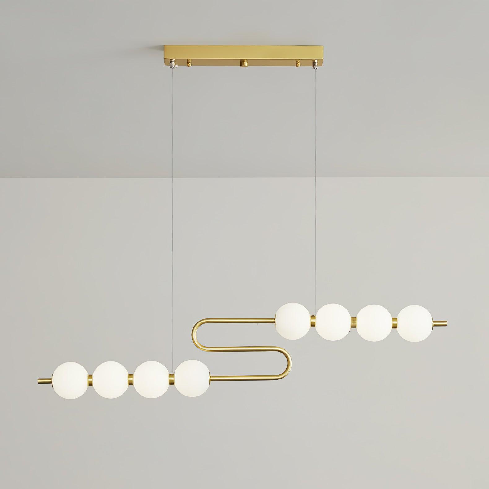 Auroira Contemporary Brass Pendant Lamp